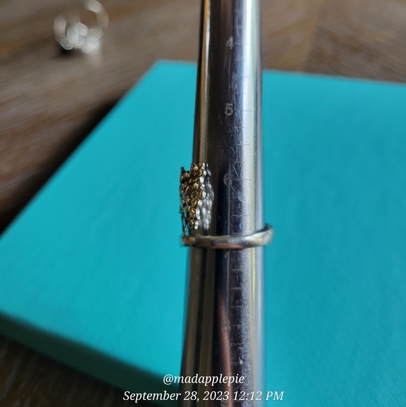 1885 Tiffany & Co. Forget Me Not Spoon Ring in Sterling(Spoon by T&Co.) #4 - Picture 12 of 17